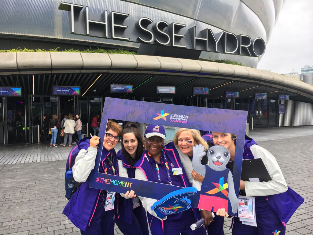 Volunteers bei den European Championships 2018 in Glasgow
