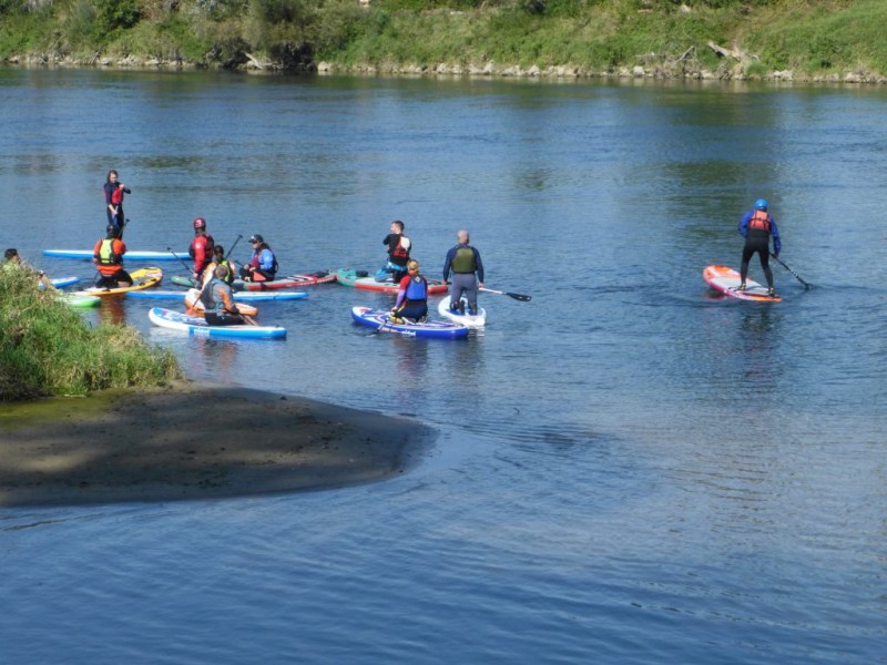 Trainer-Fortbildung "Umwelt und SUP“ im Lebensraum Fluss