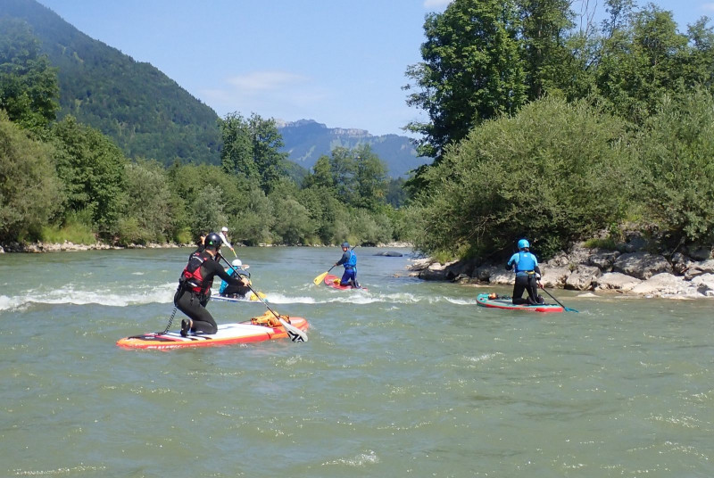 SUP-Wildwasser-Lehrgang brachte wichtige Erkenntnisse
