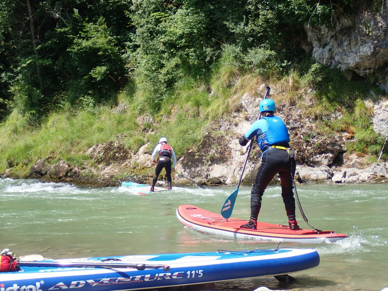 SUP-Wildwasser-Lehrgang brachte wichtige Erkenntnisse